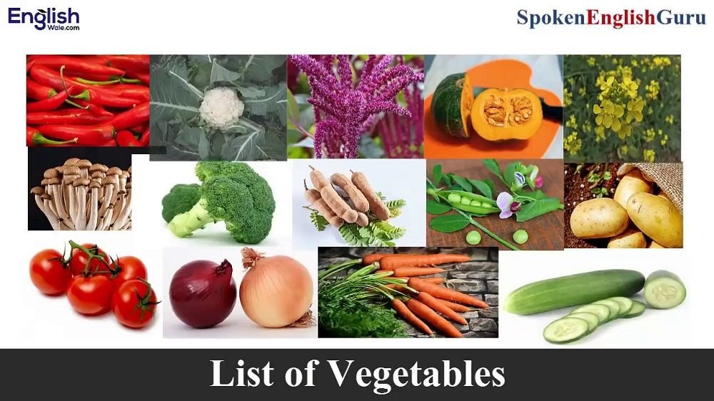 Vegetable Names in English in Hindi